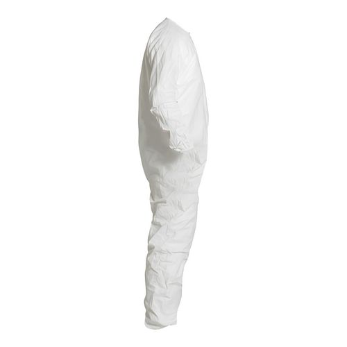 Main product image of Tyvek IsoClean IC253B Coverall w/ Bound Neck, Dolman Sleeves, Covered Elastic Wrists and Ankles, Zipper, White, Medium (Pack of 25) - Bulk