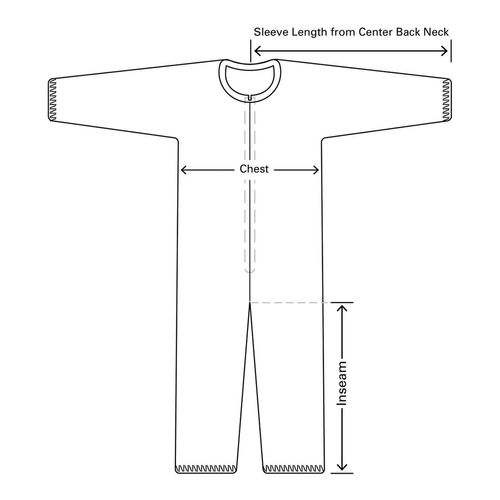 Main product image of Tyvek IsoClean IC254B Coverall w/ Bound Neck, Dolman Sleeves, Covered Elastic Wrists and Ankles, Zipper, Donning Snaps, White, Small (Pack of 25)