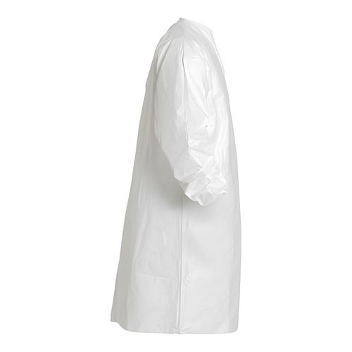Main product image of Tyvek IsoClean IC264S Frock w/ Bound Neck, Raglan Sleeves, Elastic Wrists, Zipper, White, 3X-Large (Pack of 30)