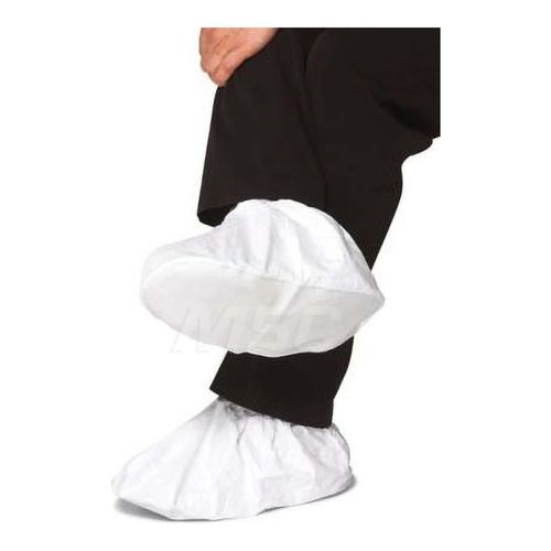 Main product image of Tyvek IsoClean IC451S Shoe Cover, Gripper Skid-Resist Sole, 5in High, Elastic Opening, White, Large (50 Pairs)