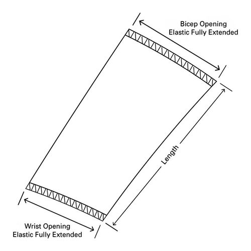 Main product image of Tyvek IsoClean IC501B Sleeve, 18in Long, Covered Elastic at Both Ends, White (Pack of 100)