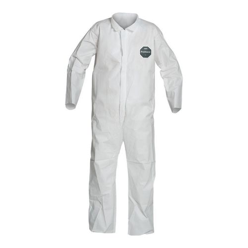 Main product image of ProShield 50 NB120S Coverall w/ Collar, Open Wrists and Ankles, White, 3X-Large (Pack of 25)
