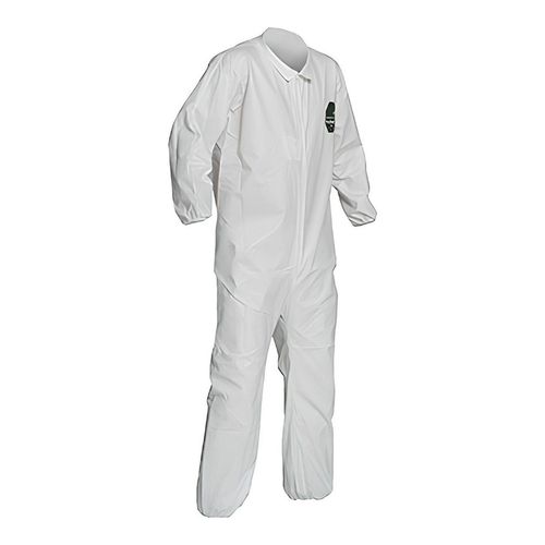 Main product image of ProShield 50 NB125S Coverall w/ Collar, Elastic Wrists and Ankles, White, X-Large (Pack of 25)