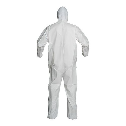 Main product image of ProShield 50 NB127S Coverall w/ Respirator Fit Hood, Elastic Wrists and Ankles, Storm Flap, White, 4X-Large (Pack of 25)