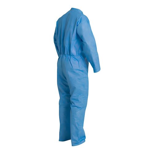 Main product image of ProShield 10 PB120S Coverall w/ Collar, Open Wrists and Ankles, Storm Flap, Blue, X-Large (Pack of 25)