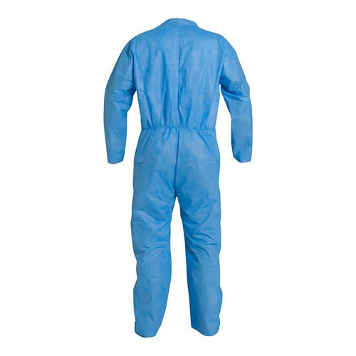 Main product image of ProShield 10 PB120S Coverall w/ Collar, Open Wrists and Ankles, Storm Flap, Blue, X-Large (Pack of 25)