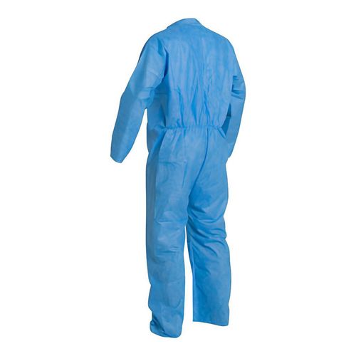 Main product image of ProShield 10 PB120S Coverall w/ Collar, Open Wrists and Ankles, Storm Flap, Blue, X-Large (Pack of 25)