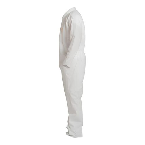 Main product image of ProShield 10 PB120S Coverall w/ Collar, Open Wrists and Ankles, Storm Flap, White, 2X-Large (Pack of 25)