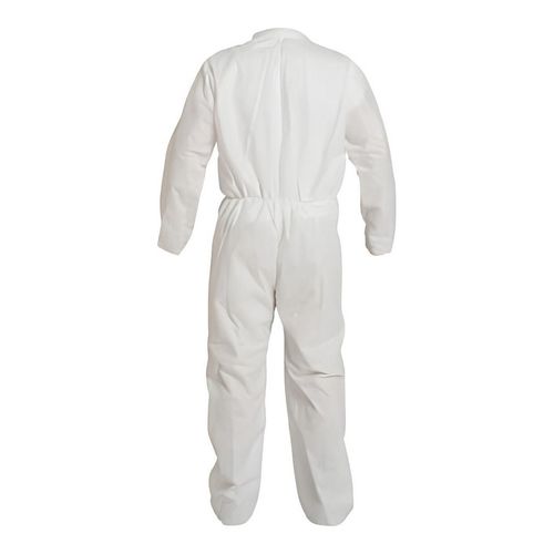 Main product image of ProShield 10 PB120S Coverall w/ Collar, Open Wrists and Ankles, Storm Flap, White, Large (Pack of 25)