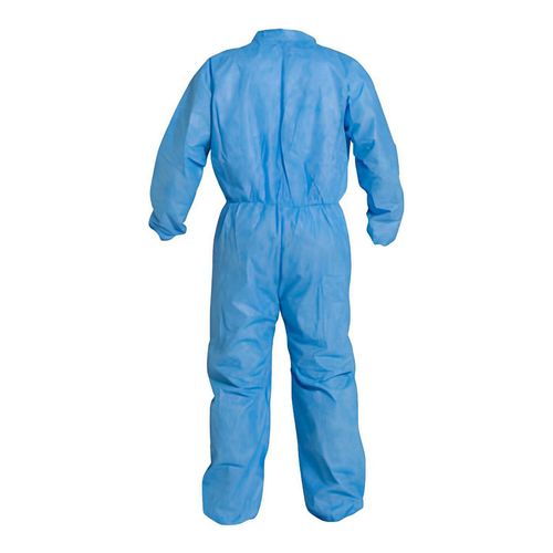 Main product image of ProShield 10 PB125S Coverall w/ Collar, Elastic Wrists and Ankles, Storm Flap, Blue, 4X-Large (Pack of 25)