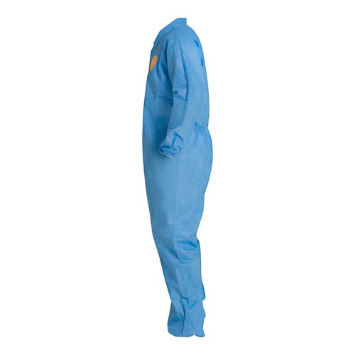 Main product image of ProShield 10 PB125S Coverall w/ Collar, Elastic Wrists and Ankles, Storm Flap, Blue, Large (Pack of 25)