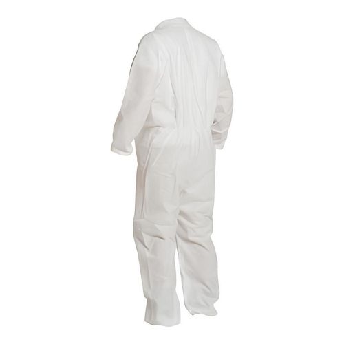 Main product image of ProShield 10 PB125S Coverall w/ Collar, Elastic Wrists and Ankles, Storm Flap, White, 4X-Large (Pack of 25)