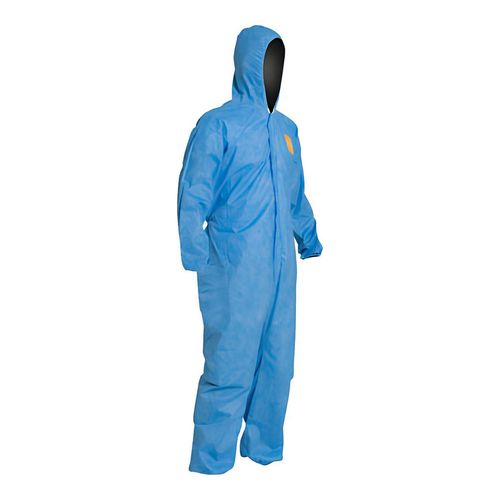 Main product image of ProShield 10 PB127S Coverall w/ Standard Hood, Elastic Wrists and Ankles, Storm Flap, Blue, 2X-Large (Pack of 25)