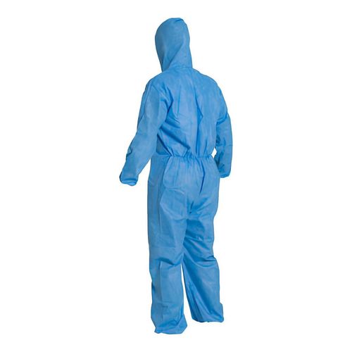 Main product image of ProShield 10 PB127S Coverall w/ Standard Hood, Elastic Wrists and Ankles, Storm Flap, Blue, 2X-Large (Pack of 25)