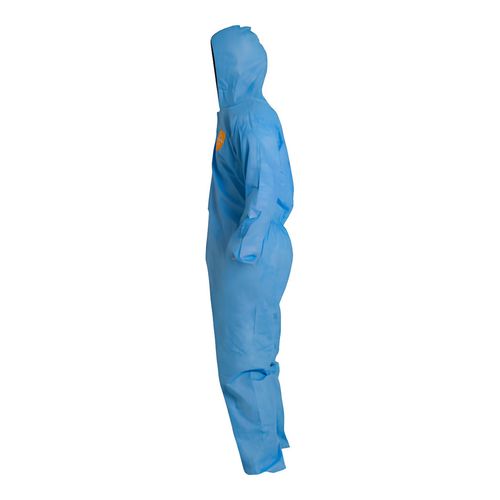 Main product image of ProShield 10 PB127S Coverall w/ Standard Hood, Elastic Wrists and Ankles, Storm Flap, Blue, 2X-Large (Pack of 25)