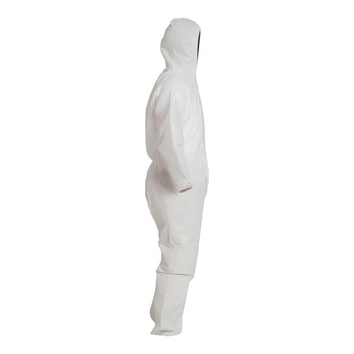 Main product image of ProShield 10 PB127S Coverall w/ Standard Hood, Elastic Wrists and Ankles, Storm Flap, White, Medium (Pack of 25)