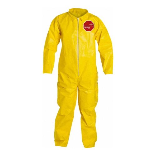 Main product image of Tychem 2000 QC120S Disposable Chemical Resistant Coveralls w/ Zipper Closure, Yellow, 2X-Large (Pack of 12)