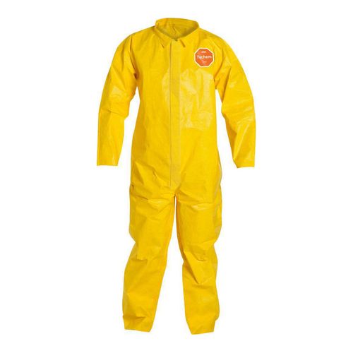 Main product image of Tychem 2000 QC120S Disposable Chemical Resistant Coveralls w/ Zipper Closure, Yellow, 3X-Large (Pack of 12)