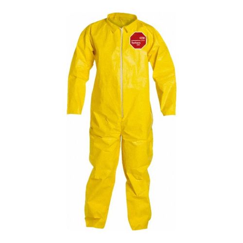 Main product image of Tychem 2000 QC120S Disposable Chemical Resistant Coveralls w/ Zipper Closure, Yellow, X-Large (Pack of 12)