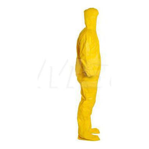 Main product image of Tychem 2000 QC122S Disposable Chemical Resistant Coveralls w/ Zipper Closure, Yellow, Medium (Pack of 12)