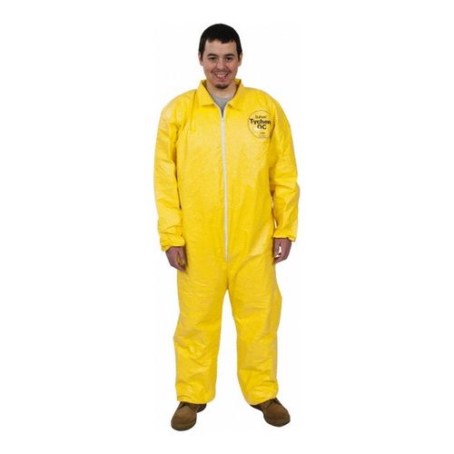 Main product image of Tychem 2000 QC125S Coverall w/ Collar, Elastic Wrists and Ankles, Storm Flap, Yellow, X-Large (Pack of 12)