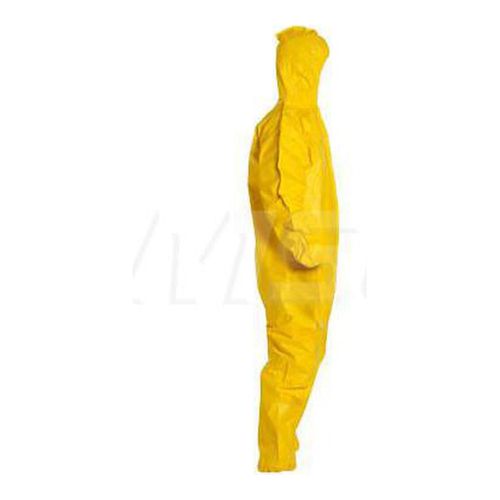 Main product image of Tychem 2000 QC127B Coverall w/ Standard Hood, Elastic Wrists and Ankles, Storm Flap; Adhesive Closure, Yellow, Large (Pack of 12)