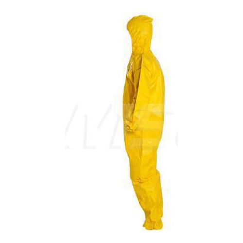 Main product image of Tychem 2000 QC127B Coverall w/ Standard Hood, Elastic Wrists and Ankles, Storm Flap; Adhesive Closure, Yellow, Large (Pack of 12)