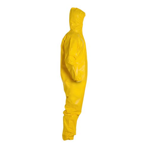 Main product image of Tychem 2000 QC127S Disposable Chemical Resistant Coveralls w/ Zipper Closure, Yellow, Large (Pack of 12)