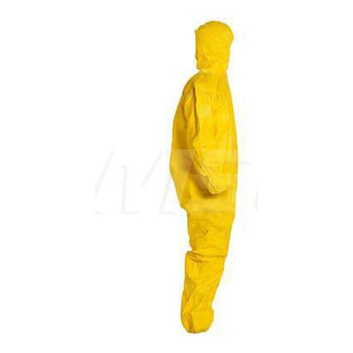 Main product image of Tychem 2000 QC127T Coverall w/ Standard Hood, Elastic Wrists and Ankles, Storm Flap; Adhesive Closure, Yellow, 5X-Large (Pack of 4)