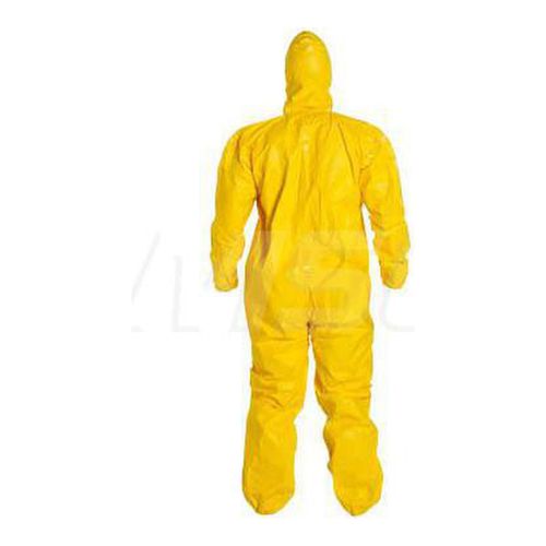 Main product image of Tychem 2000 QC127T Coverall w/ Standard Hood, Elastic Wrists and Ankles, Storm Flap; Adhesive Closure, Yellow, 5X-Large (Pack of 4)