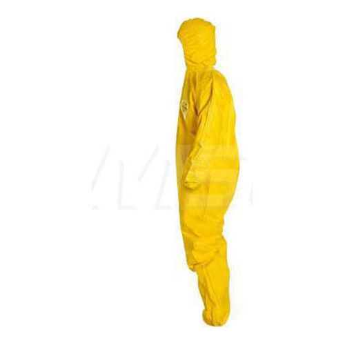 Main product image of Tychem 2000 QC127T Coverall w/ Standard Hood, Elastic Wrists and Ankles, Storm Flap; Adhesive Closure, Yellow, 5X-Large (Pack of 4)