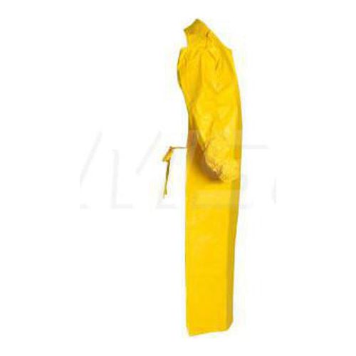 Main product image of Tychem 2000 QC278B Sleeved Apron, Elastic Wrists, 52in Long, Bound Yoke Neck, Waist Ties, Yellow (Pack of 12)