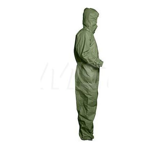 Main product image of Tychem 2000 SFR QS127T Coverall w/ Respirator Fit Hood, Elastic Wrists Ankles and Waist, Storm Flap; Adhesive Closure, Green, 6XL (Pack of 4)