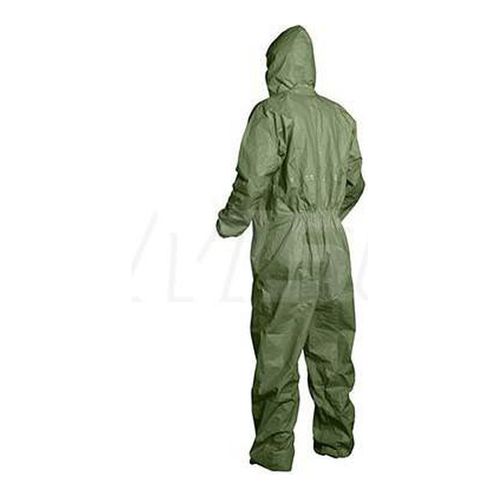 Main product image of Tychem 2000 SFR QS127T Coverall w/ Respirator Fit Hood, Elastic Wrists Ankles and Waist, Storm Flap; Adhesive Closure, Green, 7XL (Pack of 4)