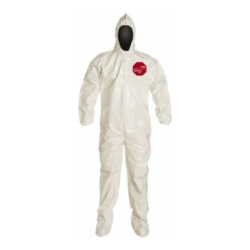 Main product image of Tychem 4000 SL122B Disposable Chemical Resistant Coveralls w/ Zipper Closure, White, 2X-Large (Pack of 12)