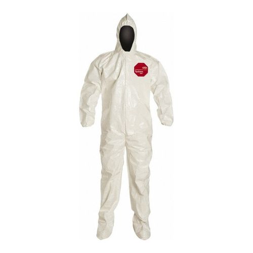 Main product image of Tychem 4000 SL122B Disposable Chemical Resistant Coveralls w/ Zipper Closure, White, X-Large (Pack of 12)