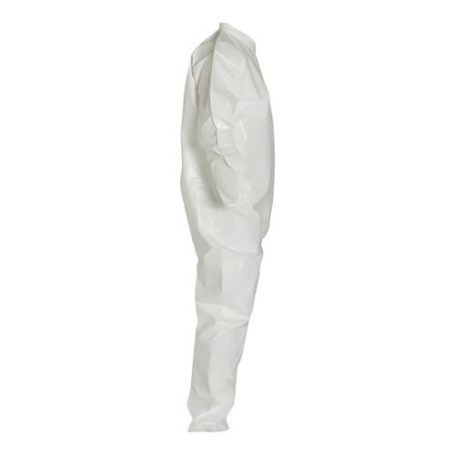 Main product image of Tychem 4000 SL125B Coverall w/ Collar, Elastic Wrists and Ankles, Storm Flap; Adhesive Closure, White, 4X-Large (Pack of 12)