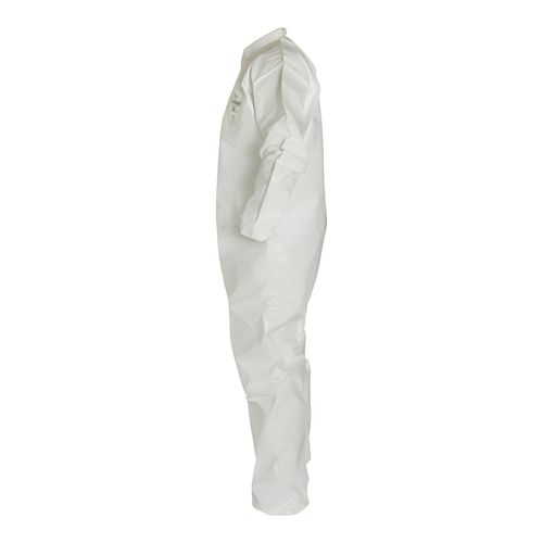 Main product image of Tychem 4000 SL125B Coverall w/ Collar, Elastic Wrists and Ankles, Storm Flap; Adhesive Closure, White, 4X-Large (Pack of 12)