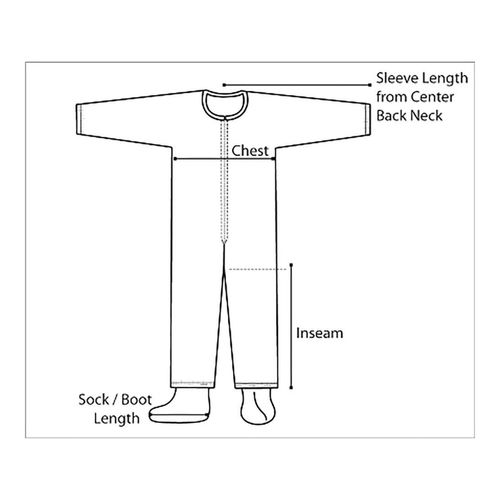Main product image of Tychem 4000 SL125B Coverall w/ Collar, Elastic Wrists and Ankles, Storm Flap; Adhesive Closure, White, 4X-Large (Pack of 12)