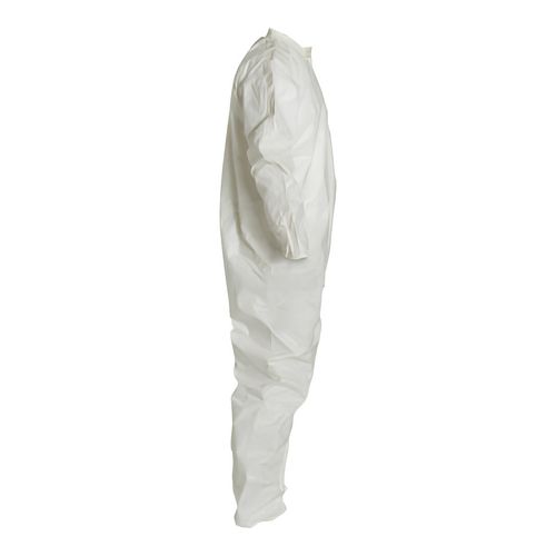 Main product image of Tychem 4000 SL125T Coverall w/ Collar, Elastic Wrists and Ankles, Storm Flap; Adhesive Closure, White, 5X-Large (Pack of 6)