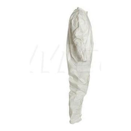 Main product image of Tychem 4000 SL125T Coverall w/ Collar, Elastic Wrists and Ankles, Storm Flap; Adhesive Closure, White, Medium (Pack of 6)