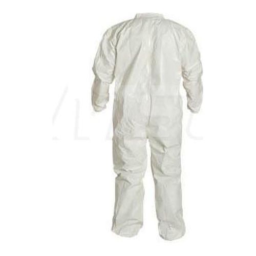 Main product image of Tychem 4000 SL125T Coverall w/ Collar, Elastic Wrists and Ankles, Storm Flap; Adhesive Closure, White, X-Large (Pack of 6)