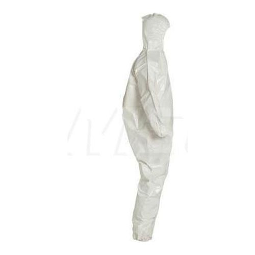 Main product image of Tychem 4000 SL127B Coverall w/ Standard Hood, Elastic Wrists and Ankles, Storm Flap; Adhesive Closure, White, 3X-Large (Pack of 12)