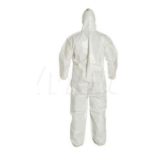 Main product image of Tychem 4000 SL127B Coverall w/ Standard Hood, Elastic Wrists and Ankles, Storm Flap; Adhesive Closure, White, 4X-Large (Pack of 12)