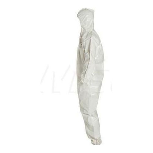 Main product image of Tychem 4000 SL127B Coverall w/ Standard Hood, Elastic Wrists and Ankles, Storm Flap; Adhesive Closure, White, Large (Pack of 12)