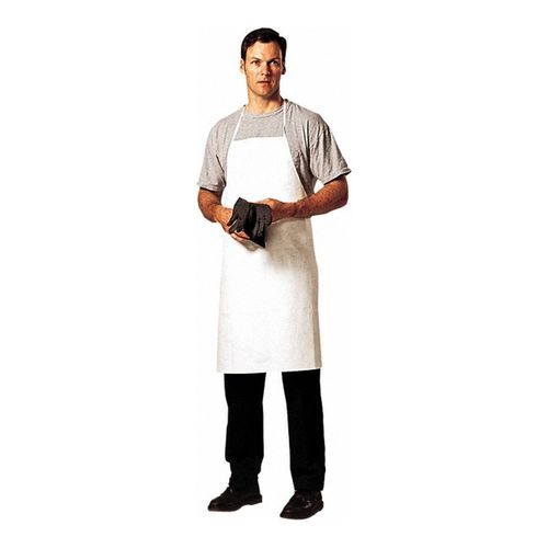 Main product image of Tychem SL SL274B Disposable Chemical Resistant Bib Aprons w/ 44" Length, White, Universal (Pack of 50)
