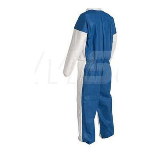 Main product image of Tyvek 400 D TD125S Disposable Chemical Resistant Coveralls w/ Zipper Closure, White/Blue, 4X-Large (Pack of 25)