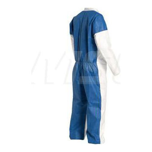 Main product image of Tyvek 400 D TD125S Disposable Chemical Resistant Coveralls w/ Zipper Closure, White/Blue, X-Large (Pack of 25)