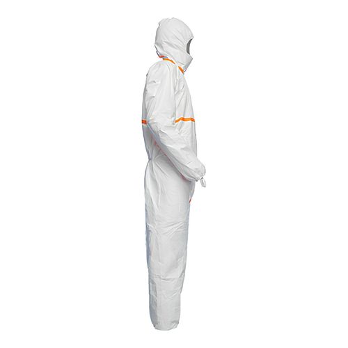 Main product image of Tyvek 800 TJ198T Coverall w/ Respirator Fit Hood, Elastic Wrists and Ankles, Self-Adhesive Storm Flap, White, 6X-Large (Pack of 25)