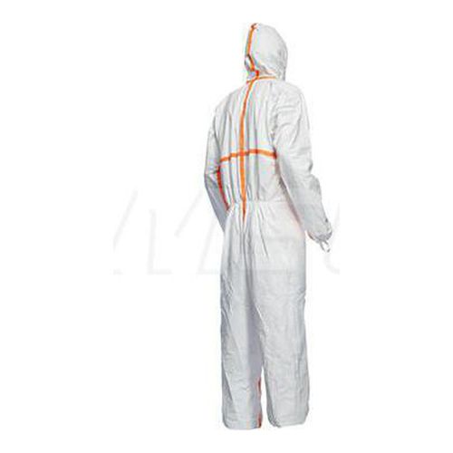 Main product image of Tyvek 800 TJ198T Coverall w/ Respirator Fit Hood, Elastic Wrists and Ankles, Self-Adhesive Storm Flap, White, Medium (Pack of 25)